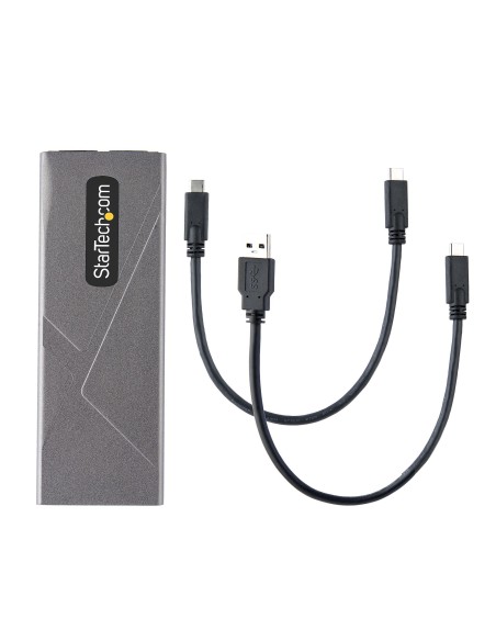 StarTech.com Box SSD M2 NVME - Adattatore USB-C 10Gbps a M.2 NVMe SATA - Case Esterno USB-C (3.0 3.1) in Alluminio per SSD M2