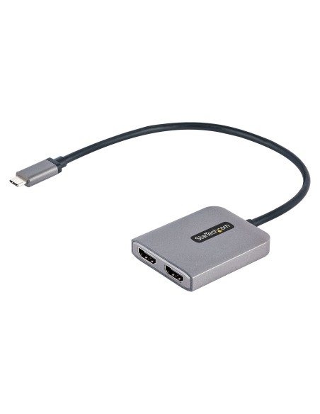 StarTech.com Adattatore USB-C HDMI - Hub USB C MST a Doppio HDMI 4K 60Hz - Convertitore USB Type-C a Multi Monitor HDMI per