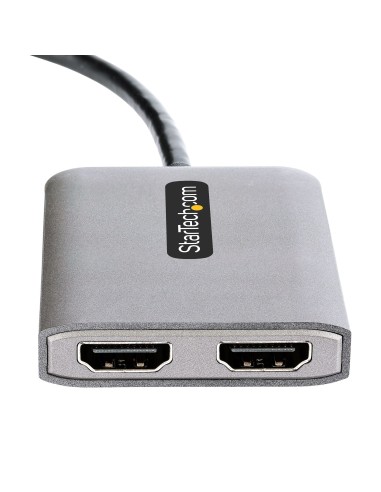 StarTech.com Adattatore da DisplayPort a HDMI - DisplayPort 1.4 MST Hub con cavo da 30 cm - Convertitore DP Doppio HDMI 4K 60Hz