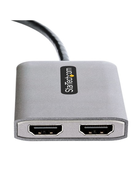 StarTech.com Adattatore da DisplayPort a HDMI - DisplayPort 1.4 MST Hub con cavo da 30 cm - Convertitore DP Doppio HDMI 4K 60Hz