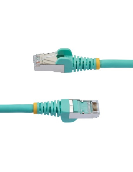 StarTech.com Cavo Ethernet CAT 6a - 7,5m - Acqua - Cavo di rete LAN Low Smoke Zero Halogen (LSZH) - 10GbE 500MHz 100W PoE++ -