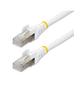 StarTech.com Cavo Ethernet CAT 6a - 50cm - Bianco - Cavo di rete LAN Low Smoke Zero Halogen (LSZH) 10GbE 500MHz 100W PoE++ -