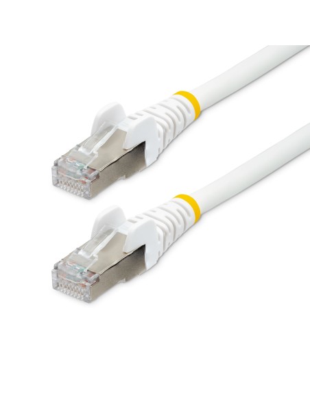 StarTech.com Cavo Ethernet CAT 6a - 50cm - Bianco - Cavo di rete LAN Low Smoke Zero Halogen (LSZH) 10GbE 500MHz 100W PoE++ -
