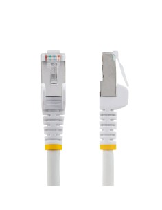 StarTech.com Cavo Ethernet CAT 6a - 50cm - Bianco - Cavo di rete LAN Low Smoke Zero Halogen (LSZH) 10GbE 500MHz 100W PoE++ - 2