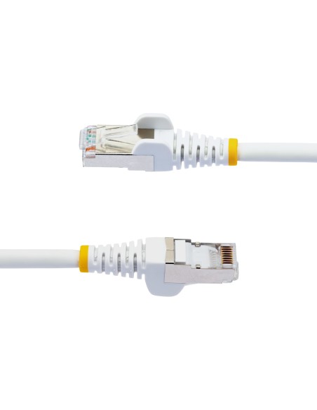 StarTech.com Cavo Ethernet CAT 6a - 50cm - Bianco - Cavo di rete LAN Low Smoke Zero Halogen (LSZH) 10GbE 500MHz 100W PoE++ -