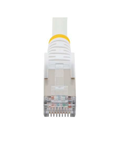 StarTech.com Cavo Ethernet CAT 6a - 50cm - Bianco - Cavo di rete LAN Low Smoke Zero Halogen (LSZH) 10GbE 500MHz 100W PoE++ -