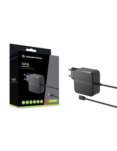 Conceptronic OZUL05BE Caricabatterie per dispositivi mobili Universale Nero AC Interno