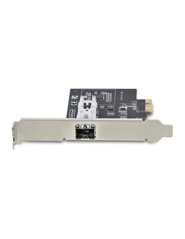 StarTech.com Scheda di Rete SFP GbE a 1 porta, PCIe 2.1 x1, Intel I210-IS, Controller 1GbE, 1000BASE rame fibra ottica, NIC