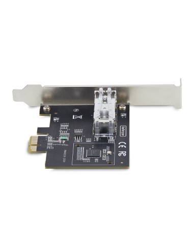 StarTech.com Scheda di Rete SFP GbE a 1 porta, PCIe 2.1 x1, Intel I210-IS, Controller 1GbE, 1000BASE rame fibra ottica, NIC