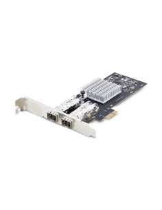 StarTech.com Scheda di Rete SFP GbE a 2 Porte, PCIe 2.1 x1, Intel I210-IS, Controller 1GbE, 1000BASE rame fibra ottica, NIC