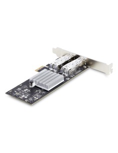 StarTech.com Scheda di Rete SFP GbE a 2 Porte, PCIe 2.1 x1, Intel I210-IS, Controller 1GbE, 1000BASE rame fibra ottica, NIC 2