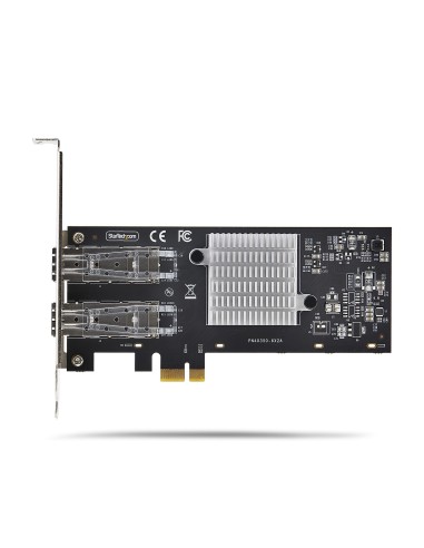 StarTech.com Scheda di Rete SFP GbE a 2 Porte, PCIe 2.1 x1, Intel I210-IS, Controller 1GbE, 1000BASE rame fibra ottica, NIC