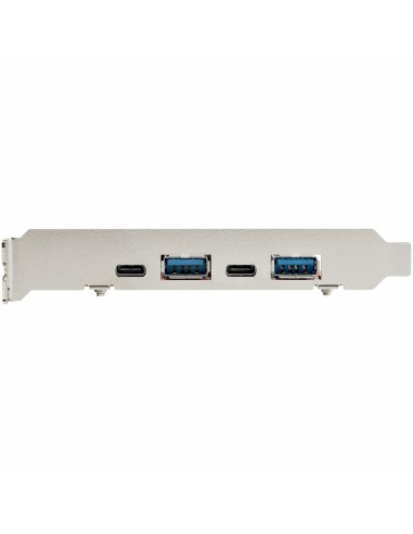 StarTech.com Scheda PCI Express USB a 4 porte - Scheda di espansione PCIe USB 10Gbps con 2 controller - 2 porte USB-C e 2 porte