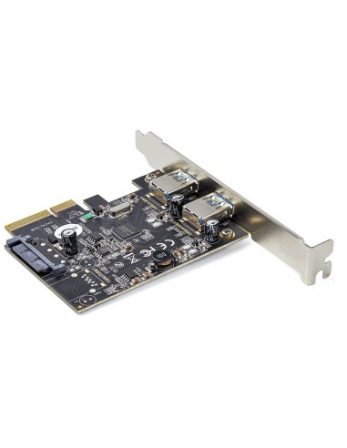 StarTech.com Scheda PCIe USB 3.1 a 2 porte - Scheda di espansione PCI Express USB 3.2 Gen 2 Type-A 10Gbps - Adattatore da PCI