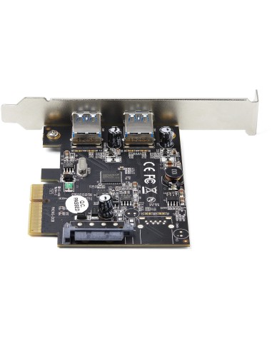 StarTech.com Scheda PCIe USB 3.1 a 2 porte - Scheda di espansione PCI Express USB 3.2 Gen 2 Type-A 10Gbps - Adattatore da PCI