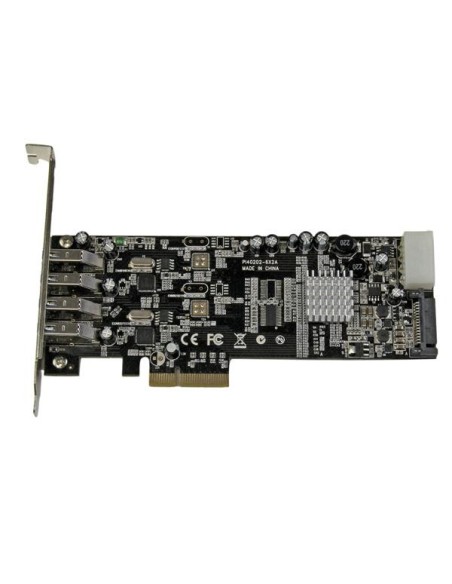 StarTech.com Adattatore scheda SuperSpeed USB 3.0 con 4 porte PCI Express (PCIe) con 2 canali da 5 Gbps dedicati - UASP -
