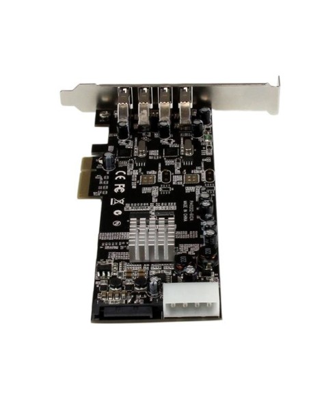 StarTech.com Adattatore scheda SuperSpeed USB 3.0 con 4 porte PCI Express (PCIe) con 2 canali da 5 Gbps dedicati - UASP -