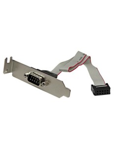 StarTech.com Slot piastra LP da seriale maschio 9 pin a header scheda madre 10 pin