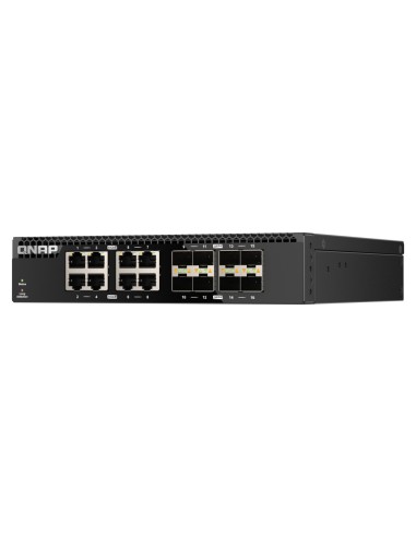 QNAP QSW-3216R-8S8T switch di rete Non gestito L2 10G Ethernet (100 1000 10000) Nero