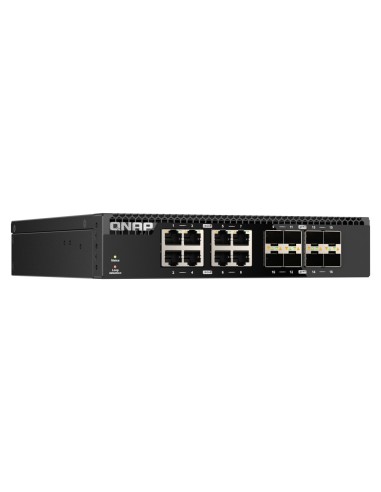 QNAP QSW-3216R-8S8T switch di rete Non gestito L2 10G Ethernet (100 1000 10000) Nero