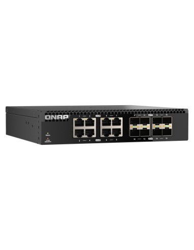 QNAP QSW-3216R-8S8T switch di rete Non gestito L2 10G Ethernet (100 1000 10000) Nero