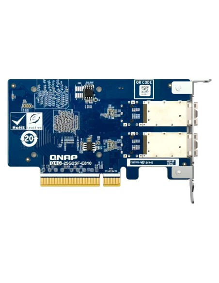 QNAP QXG-25G2SF-E810 scheda di rete e adattatore Interno Fibra 25000 Mbit s