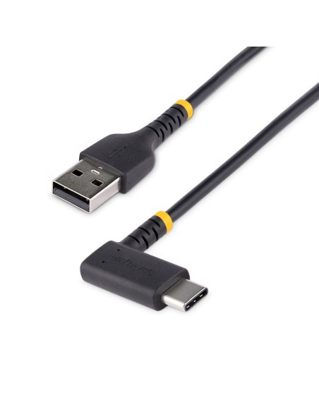StarTech.com Cavo da USB-A a USB-C a 90° da 2m - Cavetto di Ricarica Veloce USB Tipo C per uso intensivo - Cavo Dati da USB 2.0