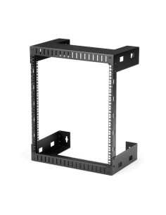 StarTech.com 12U 19" Rack di rete per montaggio a parete a 2 staffe - Rack a muro profondo 12" 30cm a telaio aperto. Rack per