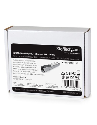 StarTech.com Cisco SFP-GE-T Compatibile - Modulo ricetrasmettitore SFP - 1000BASE-T