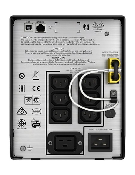 APC SMC2000I gruppo di continuità (UPS) A linea interattiva 2 kVA 1300 W 7 presa(e) AC