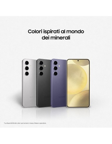 Samsung Galaxy S24 Smartphone AI, Display 6.2'' FHD+ Dynamic AMOLED 2X, Fotocamera 50MP, RAM 8GB, 128GB, 4.000 mAh, Amber Yellow