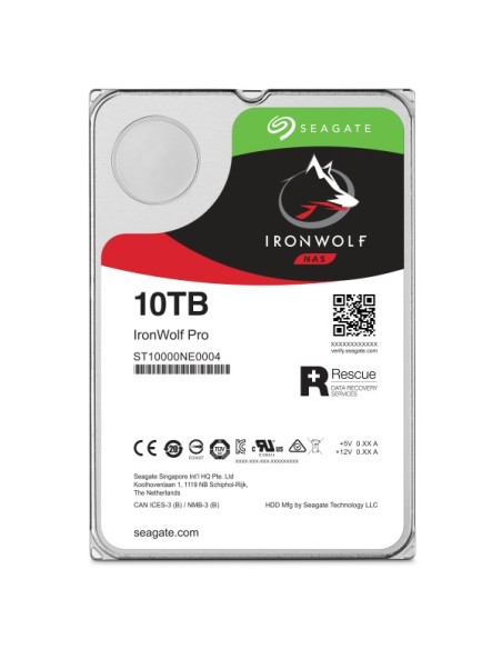 Seagate IronWolf Pro ST10000NT001 disco rigido interno 3.5" 10 TB