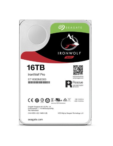 Seagate IronWolf Pro ST16000NT001 disco rigido interno 3.5" 16 TB