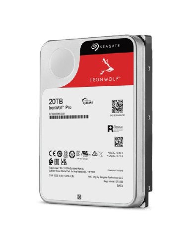 Seagate IronWolf Pro ST20000NT001 disco rigido interno 3.5" 20 TB