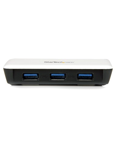 StarTech.com Adattatore di rete NIC USB 3.0 a Ethernet Gigabit con 3 porte hub - Bianco