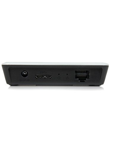 StarTech.com Adattatore di rete NIC USB 3.0 a Ethernet Gigabit con 3 porte hub - Bianco