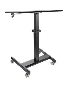 StarTech.com Scrivania Sit-Stand per lavorare in piedi o seduti - Postazione di lavoro ergonomica mobile e regolabile in 2