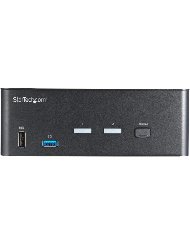 StarTech.com KVM Switch HDMI a 2 porte e doppio monitor 4K 60Hz Ultra HD HDR - Switch KVM per computer desktop HDMI 2.0 con 2