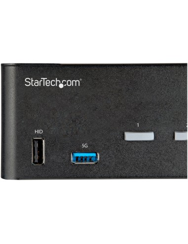 StarTech.com KVM Switch HDMI a 2 porte e doppio monitor 4K 60Hz Ultra HD HDR - Switch KVM per computer desktop HDMI 2.0 con 2