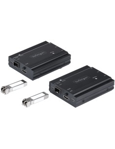 StarTech.com Extender HDMI Fibra Ottica - Kit trasmettitore ricevitore audio video HDMI 4K e USB - 300m (MultiModale) - 2