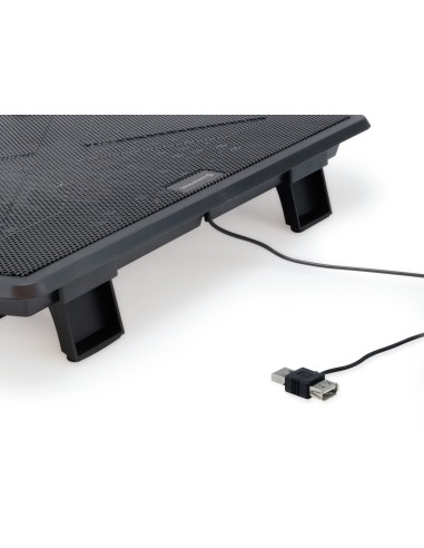 Conceptronic THANA05B base di raffreddamento per laptop 39,6 cm (15.6") Nero