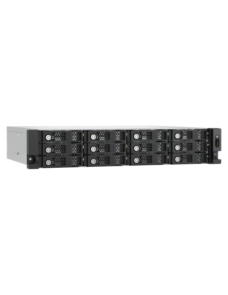 QNAP TL-R1200PES-RP contenitore di unità di archiviazione Box esterno HDD SSD Nero, Grigio 2.5 3.5"