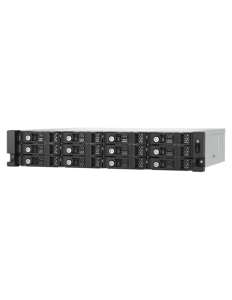 QNAP TL-R1200PES-RP contenitore di unità di archiviazione Box esterno HDD SSD Nero, Grigio 2.5 3.5"