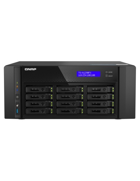 QNAP TS-h1290FX NAS Tower Collegamento ethernet LAN Nero 7302P
