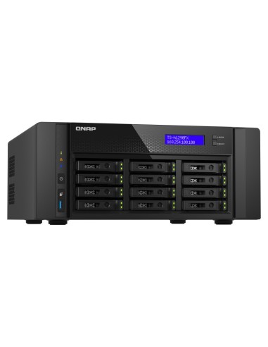 QNAP TS-h1290FX NAS Tower Collegamento ethernet LAN Nero 7302P