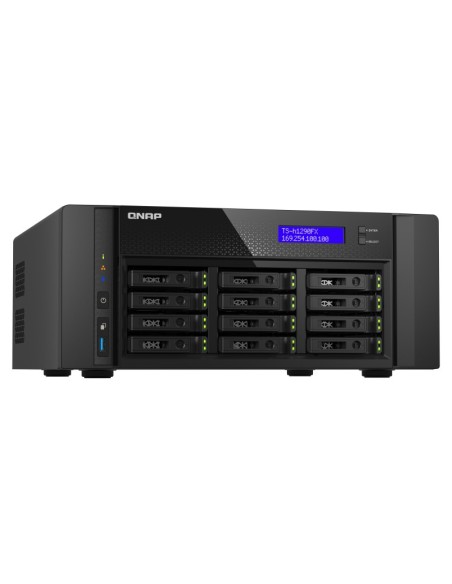 QNAP TS-h1290FX NAS Tower Collegamento ethernet LAN Nero 7302P