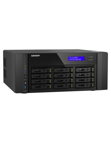 QNAP TS-h1290FX NAS Tower Collegamento ethernet LAN Nero 7302P