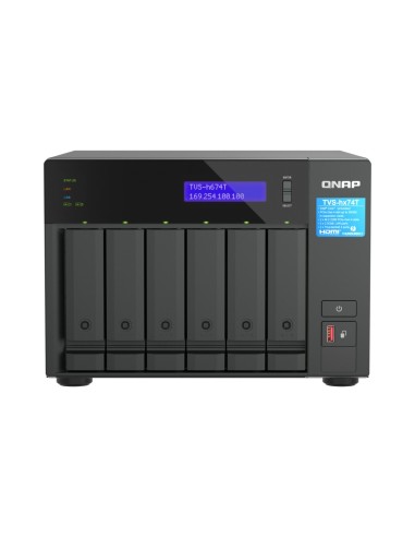 QNAP TVS-H674T-I5-32G server NAS e di archiviazione Tower Collegamento ethernet LAN Nero i5-12400