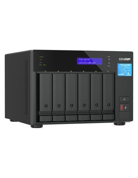 QNAP TVS-H674T-I5-32G server NAS e di archiviazione Tower Collegamento ethernet LAN Nero i5-12400