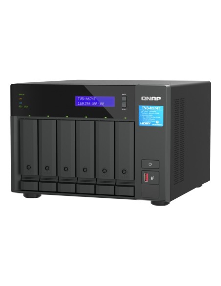 QNAP TVS-H674T-I5-32G server NAS e di archiviazione Tower Collegamento ethernet LAN Nero i5-12400